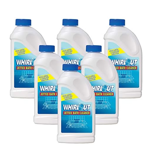 WhirlOUT Jetted Bath and Hot Tub Cleaner, 22 Ounce, Pack of 6