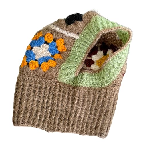 Fil à capuche et bonnet crochet avec cache-cou chaud pour hiver et vent