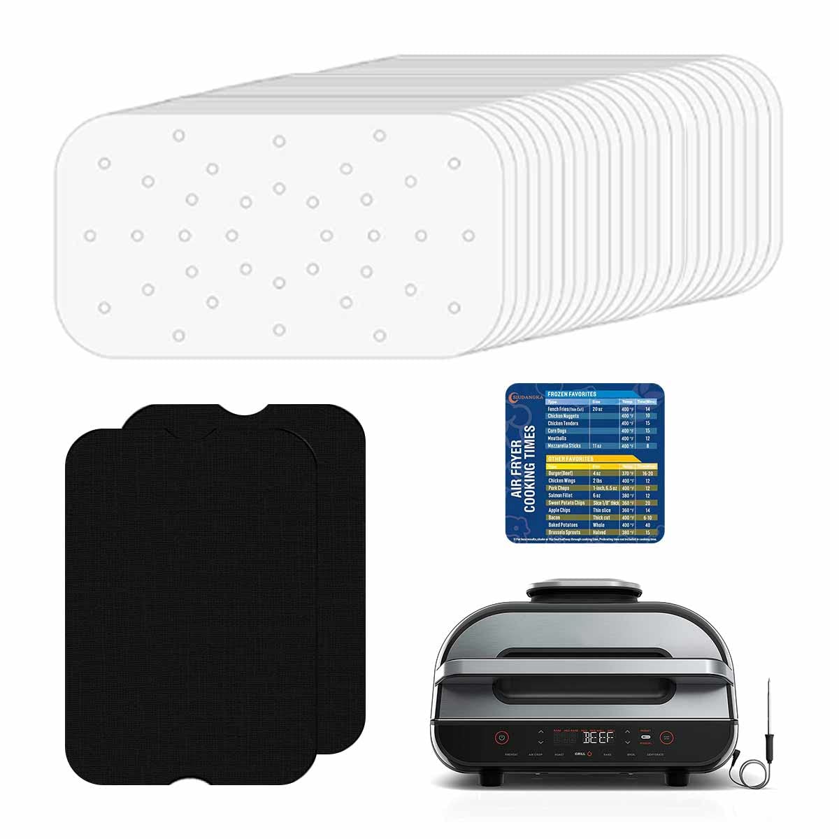 Buy 100Pcs Parchment Paper for Ninja Foodi Smart XL Indoor Grill & Air