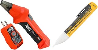 Klein Tools ET310 AC Circuit Breaker Finder, Electric Tester with Integrated GFCI Outlet Tester & Fluke 1AC II Volt-Alert AC Non-Contact Voltage Tester
