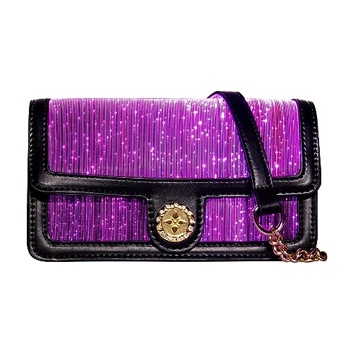 lumisonata LED Bags Light up Purse 7 Colors Festival Evening Clutch Luminous Crossbody Bag Glow Handbags Leather Shoulder Bag