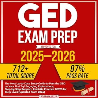 GED Exam Prep 2025&ndash;2026 Audiobook By Jordan Reyes cover art