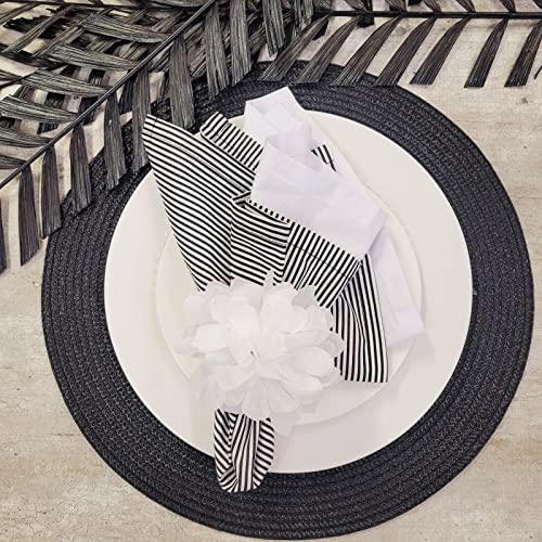 Maison Charlô | Set Of 10 Napkin Rings Chrysanthemum | Napkin Ring Holders For Formal/Casual, Dining Table Decor (Pack Of 10) #TOP3