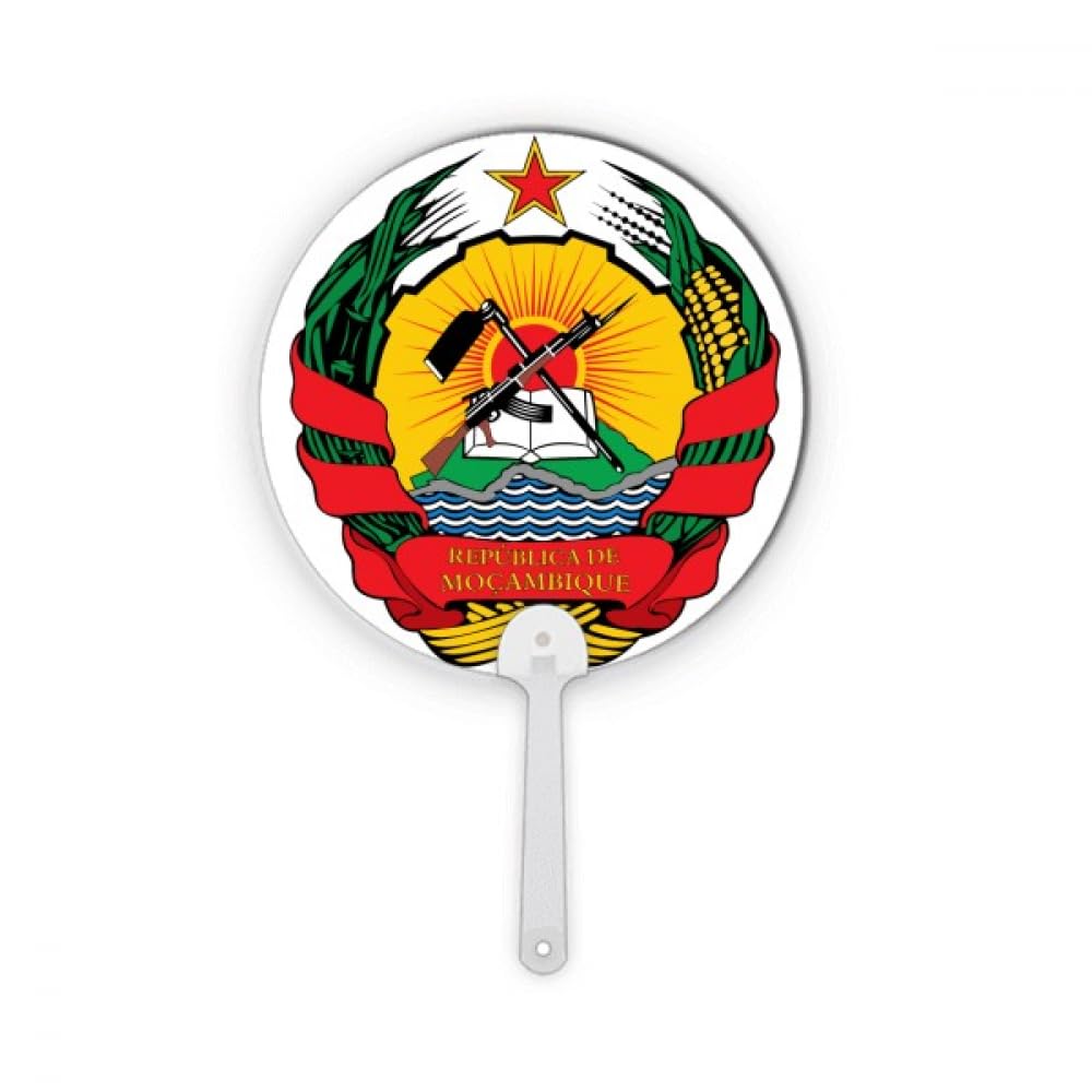 Ventilateur de poche rond Mozambique plastique pour artisanat et decor