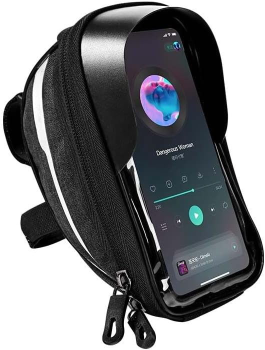 Miniatura 6 de O'rengela Bolsa de soporte para teléfono para bicicleta, impermeable, accesorios para bicicleta, funda rígida de EVA, funda para teléfono con