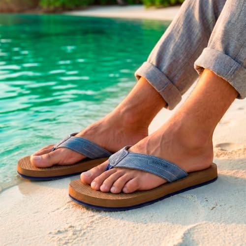 Image of DOCTOR EXTRA SOFT Men's Comfortable Tpr Slippers With Cushion Footbed For Adult|Orthopedic & Light Weight|Stylish & Anti-Skid|Waterproof Everyday Casual Durable Dr. Home Flip Flops Gents & Boys D-37
