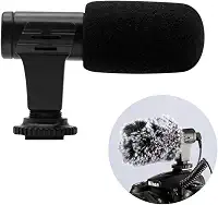MAMEN - Microfone Shotgun Estereo Super cardioide HD cameras e celular Mamen Mic-06
