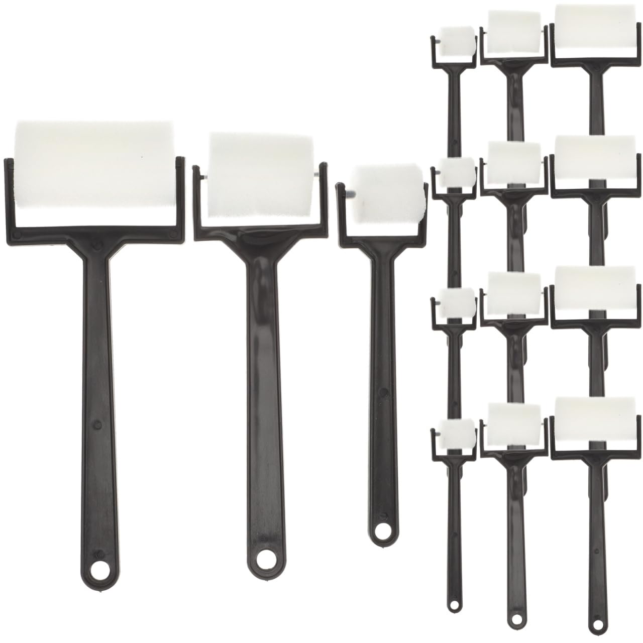 NOLITOY 15 Pcs Sponge Paint Rollers - Art Craft Painting Set for Kids 18 cm