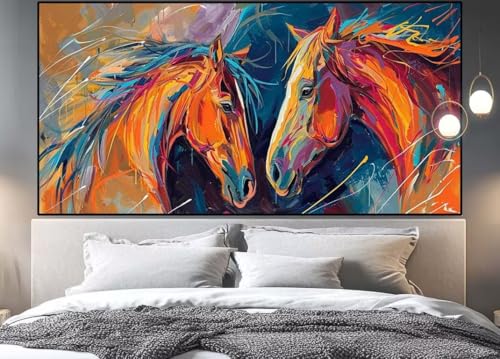 Diamond painting adulte XXL 130x60 cm Couple idéal pour décorer le salon