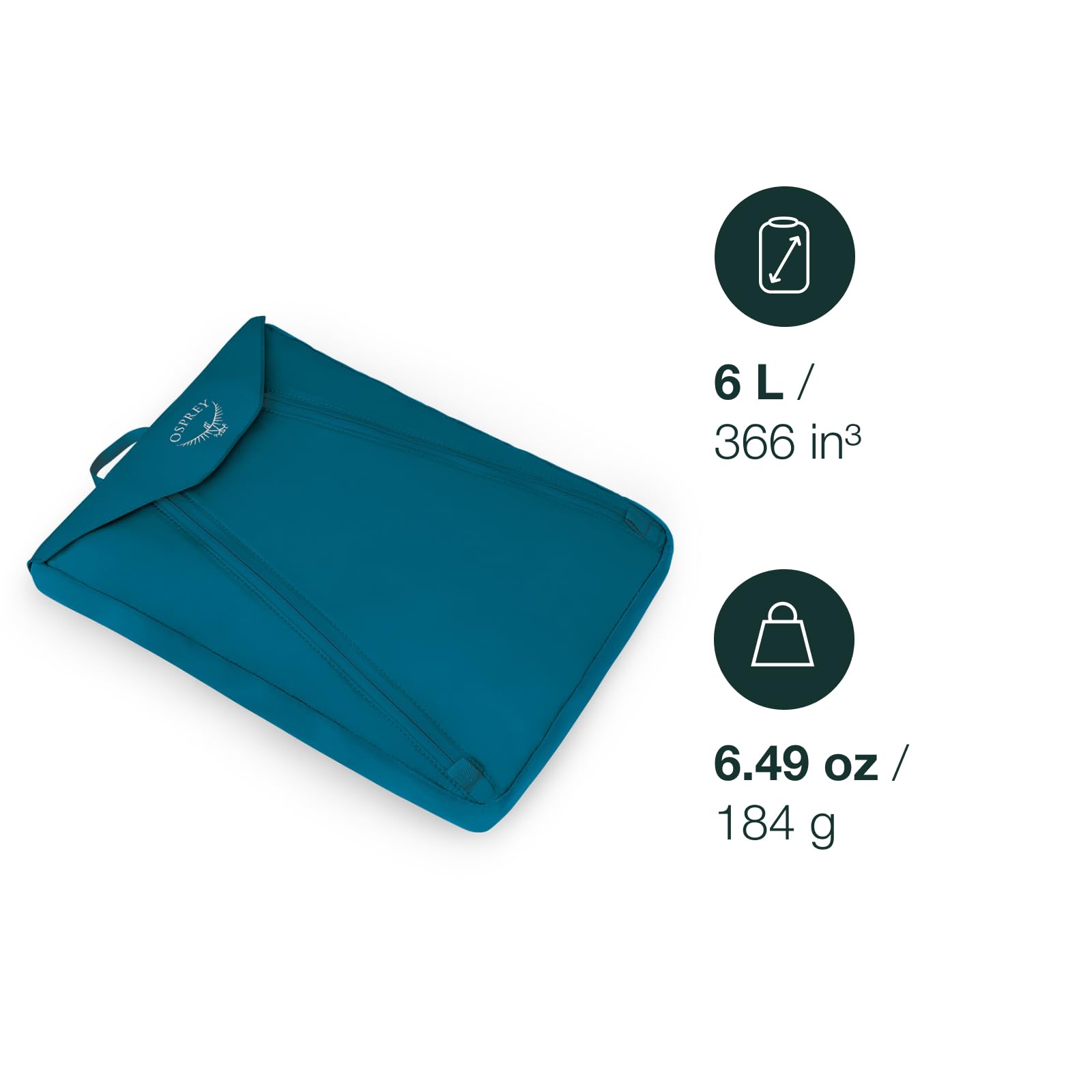 Osprey teczka na ubrania akcesoria unisex - podróż nabrzeże niebieski O/S, NIEBIESKI, Jeden rozmiar, Casual