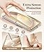 GVIEWIN for Samsung Galaxy S25 Ultra Case, [Slide Camera Cover & Built-in HD Screen Protector] [2 Front Frames] Shockproof Military Grade Protective Marble Phone Case 6.9
