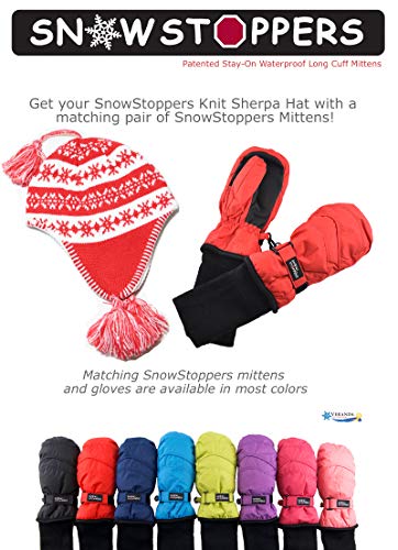 SnowStoppers Mittens and Sherpa Knit Hat Sets2