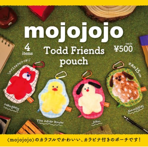 mojojojo Todd Friends pouch【全4種フルコンプ】ポーチ ガチャ ※カプセルは付きません
