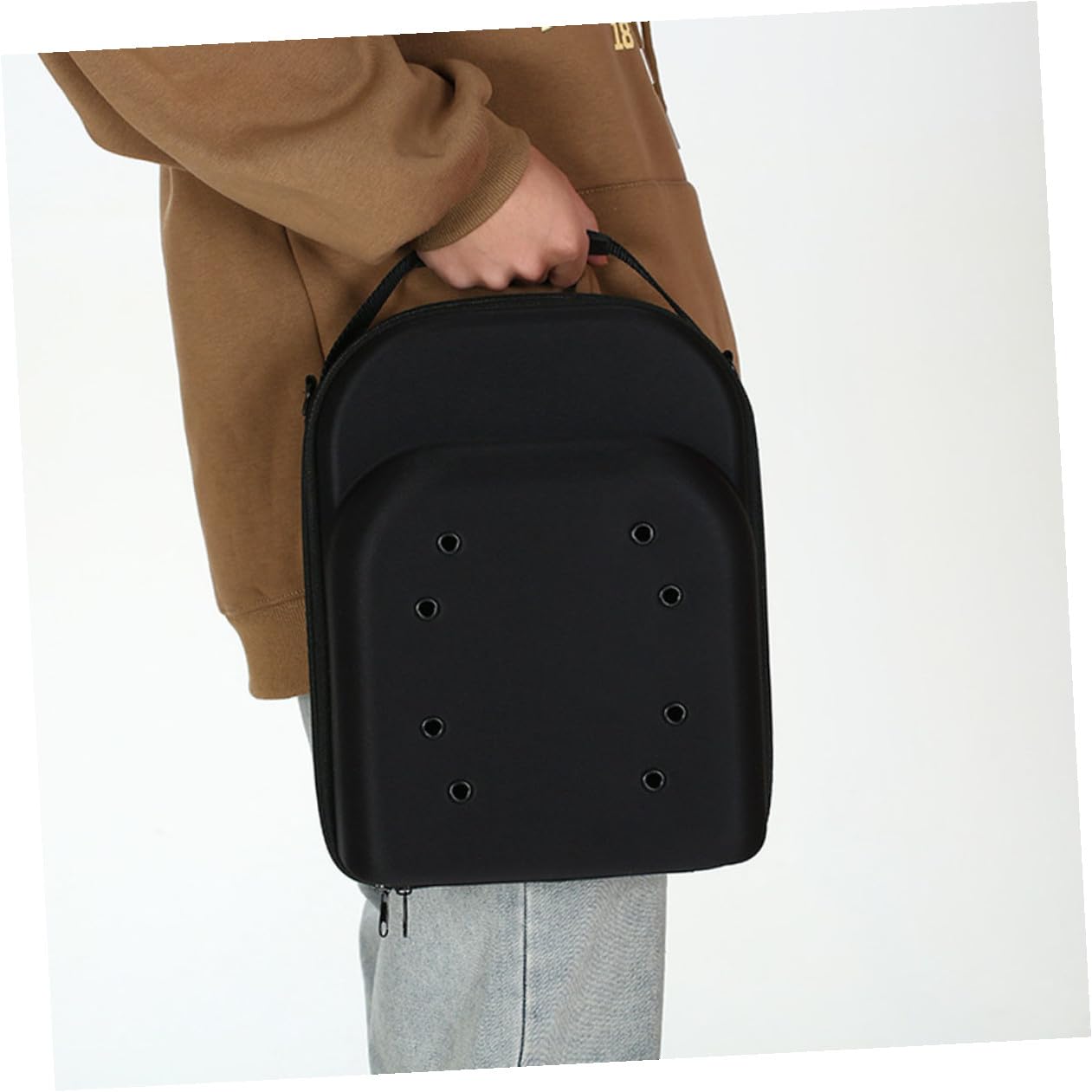 TOPBATHY Estuche Portátil para Almacenar y Transportar Sombreros en Viajes de Eva para Gorras de Béisbol, Caja Organizadora Negra Diseño Compacto y Duradero