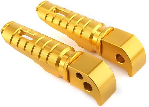 Three T Piernas traseras para motocicleta, pedales de repuesto para Yamaha, dorado