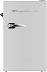 Frigidaire EFR376 Retro Bar Fridge Refrigerator with Side Bottle Opener, 3.2 cu. Ft, Moonbeam