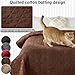 OREZAUQS Waterproof Dog Blanket, Large Pet Blanket with TPU Membrane - Washable Dog Bed Cover, Anti-Slip Pet Blanket Furniture Protector for Beds, Sofas, Travel (Brown,130 * 210cm (52 * 82''))