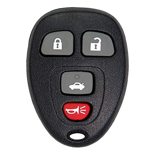 Keyless2Go Replacement for Keyless Entry Car Key Vehicles That Use 4 Button 15912859, Self-programming