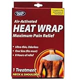 Air Activated Heat Wrap - Maximum Pain Relief For Neck & Shoulder, 1 pc,(Family Care)