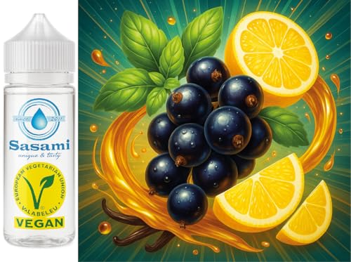 Arôme concentré cassis basilic citron liquide DIY vegan 100ml recharge Sasami Éclat