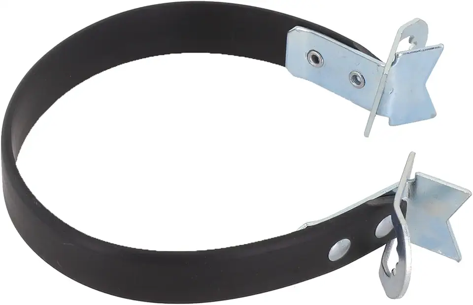 Alça de suporte de bateria de carro resistente, ferramenta de bateria de elevação lateral de 35 cm com cinto de metal e borracha, alça de elevação de bateria automotiva para elevação e transporte