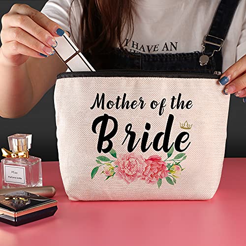 Java Wood Mother Of The Bride Gifts Funny Makeup Bags Mom Of Bride Gift Travel Zipper Cosmetic Bag Mom Gifts From Daughters Wedding Gift Bag Wedding Essentials Handbags #TOP2