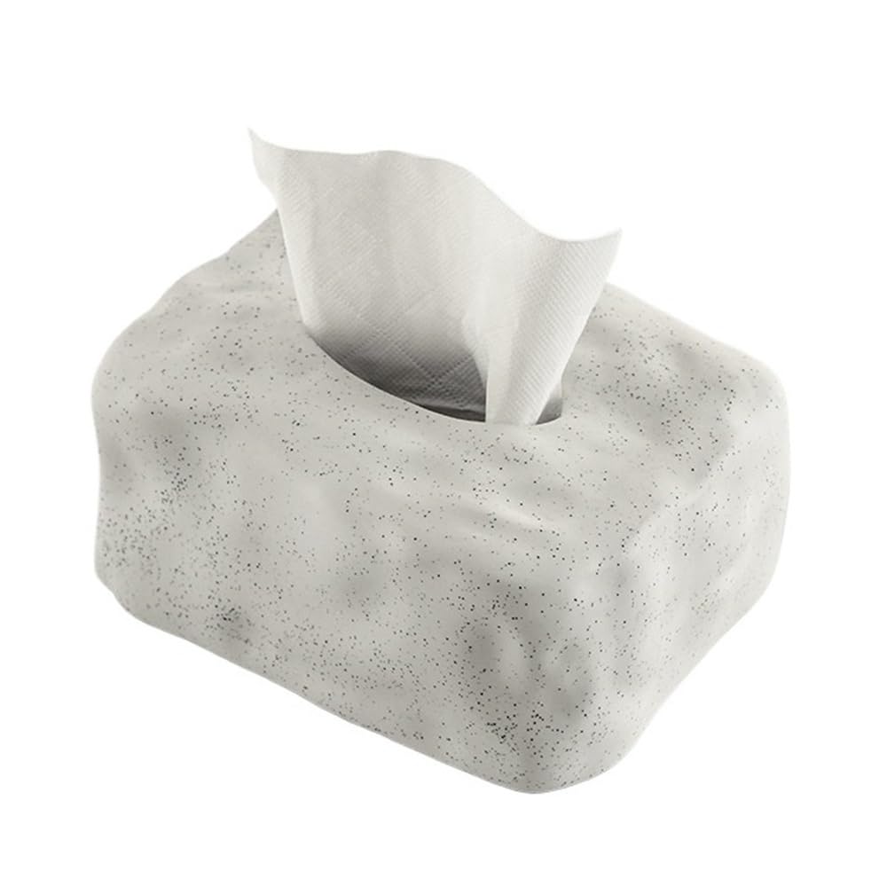 Tissue Case Tissue Box Ceramic Square Home Living Room Desktop Organizer Miscellaneous Colors Tissue Dispenser