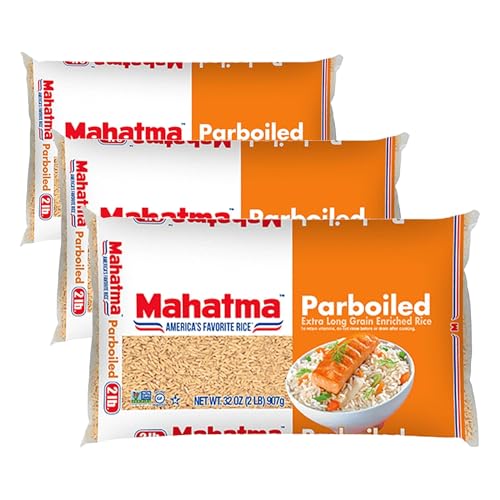 Image of Mahatma Extra Long Grain Enriched Parboiled Rice /Gold Rice, Extra Long Grain Rice Bulk Bag, 32-Ounce Rice Bag (Pack of 3)