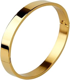 Amaal Bracelet for Men gold Stylish Boys brother boyfriend gents/Fashion Gold Kada for men/golden Bracelets for Men Metal/...