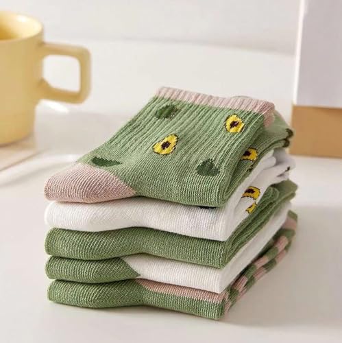 SoxLife Women Calf Length Cute Socks | Fruit Theme Design | Set of 5 - Image 7