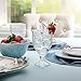 Fitz and Floyd Trestle Glassware Ornate Goblets, 4 Count (Pack of 1), Clear