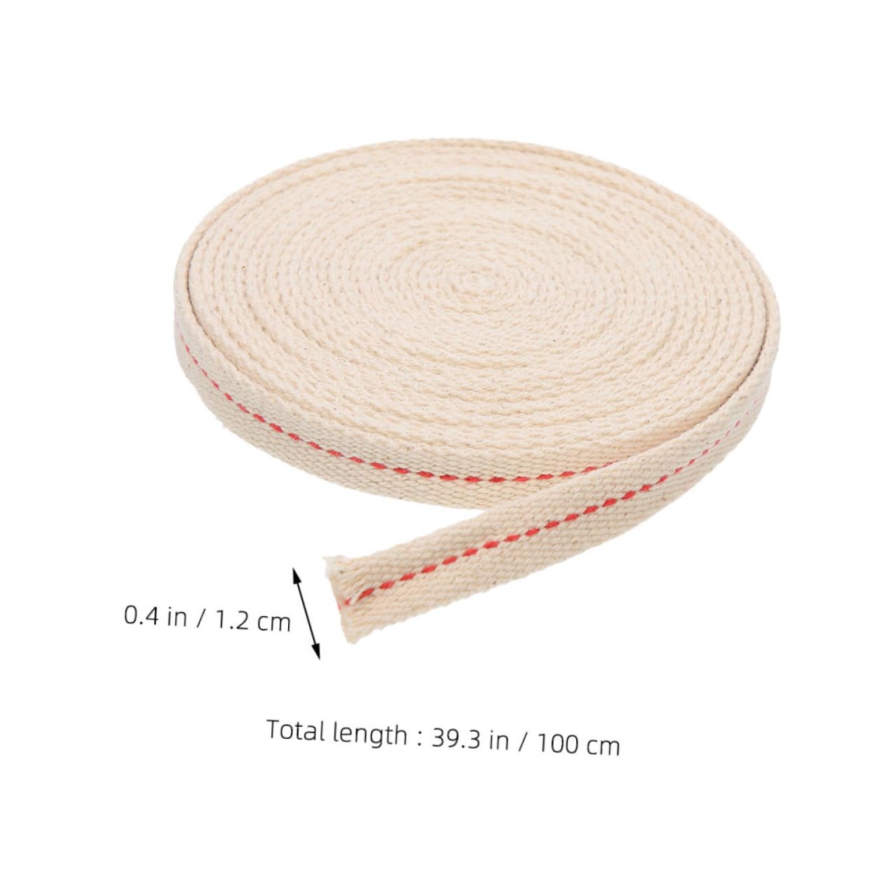 SEABABOO 1.3cm * 4m Rotoli di stoppino per lampada ad olio Stoppini per