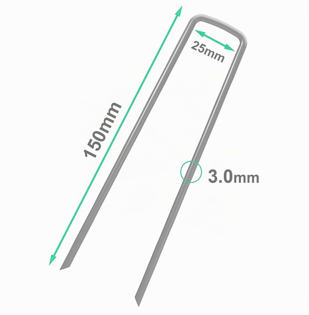 emmevi Erba Sintetica 2x15 Metri Spessore 7mm 4 Picchetti Perni Acciaio Inclusi 100% Made in Italy Antiscivolo Drenante Finto Prato Tappeto Giardino Esterno
