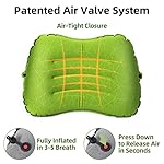Camping Pillow - Inflatable Pillow - Travel Pillows for Backpacking & Airplane, Lumbar Support 2.0 Blow Up Pillow, Ultralight Compressible, Comfortable, Ergonomic Pillows - Image 5