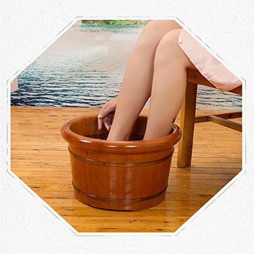 Tina de pies de madera de roble miniatura 2