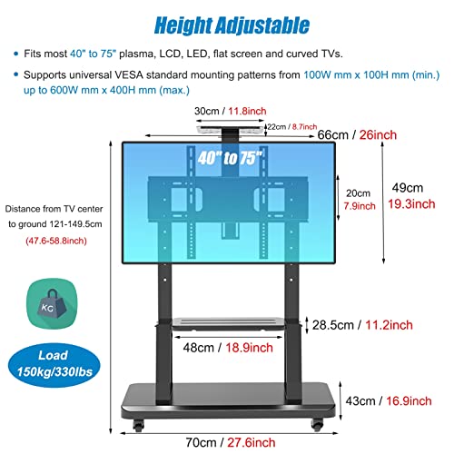 Soporte de TV resistente REMYS para 55-75 pulgadas miniatura 3