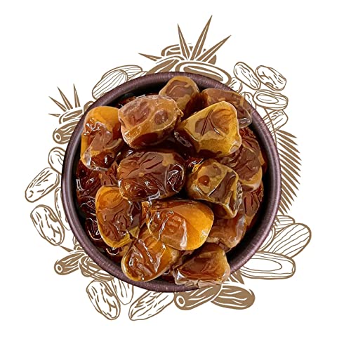 Sunnah Shop® Sukkari Datteln Rotab Royal 500g aus Qasim - Superfresh & extra soft | Frische Ernte | Einzigartiger Karamell-Geschmack | 100% Natürlich - OHNE Zusatzstoffe