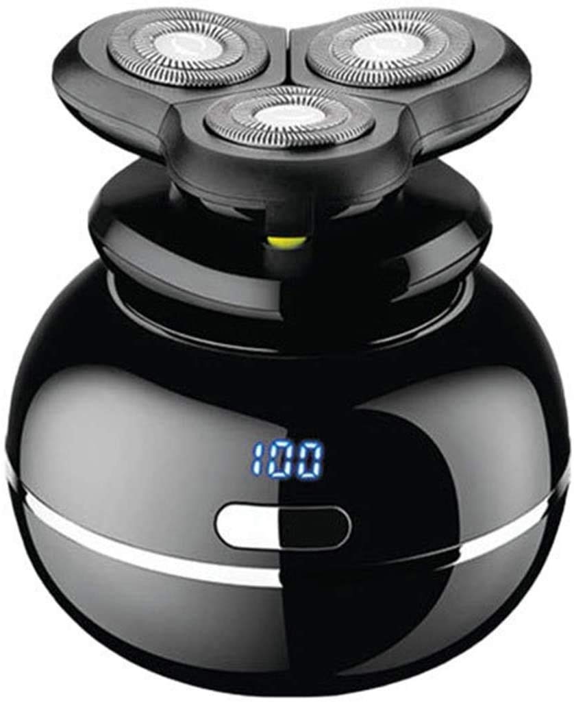 NCRD 5 en 1 maquinilla de afeitar eléctrica para hombres - shavers rotativos eléctricos inalámbricos para hombres, kit de aseo de la afeitadora de cabeza calva, con barba y recortadora de cabello, lim