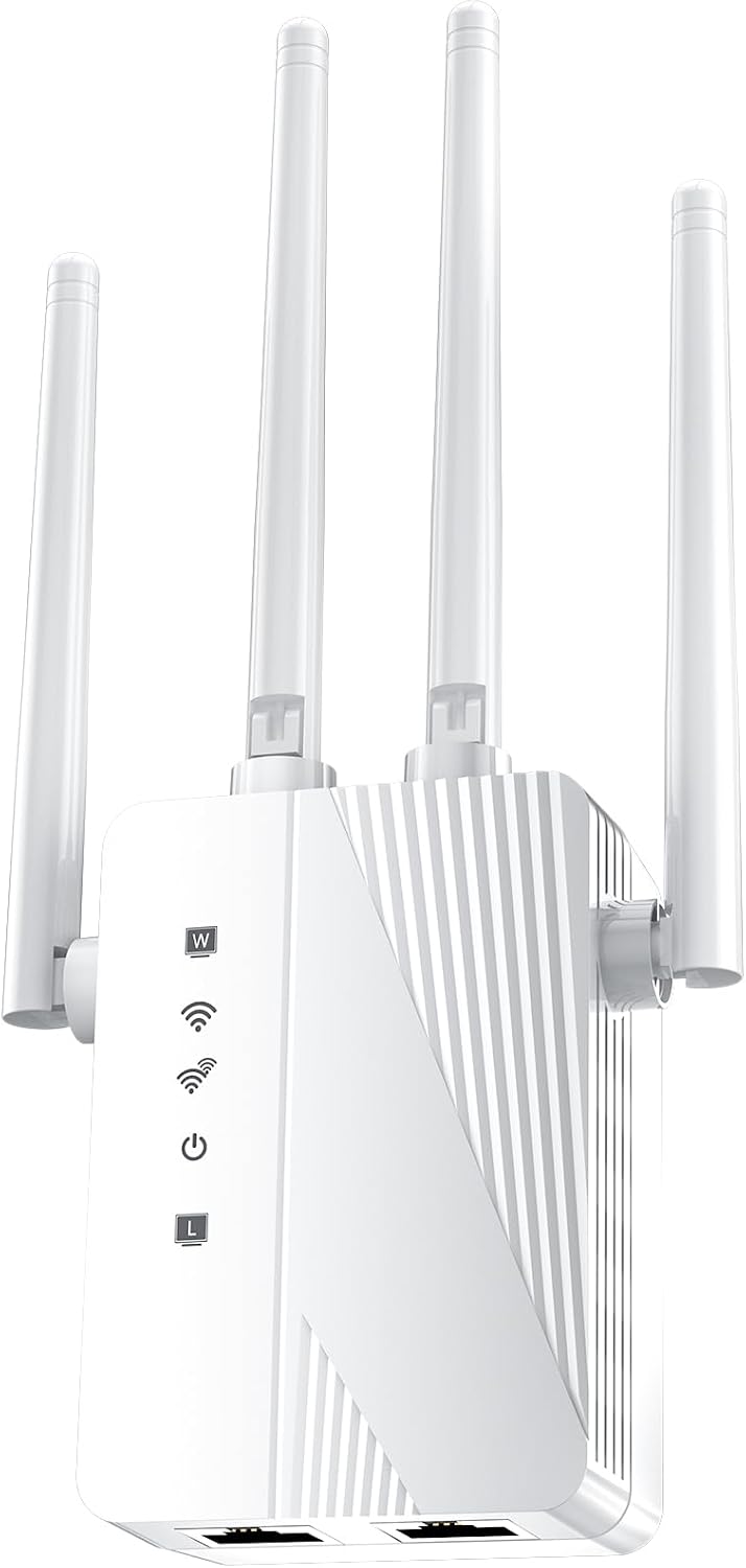 2026 WiFi Extender Signal Booster, Longest Range up to 15500 sq.ft for Home, Wireless Internet Extender with Ethernet Port, Compatible with 99% Routers