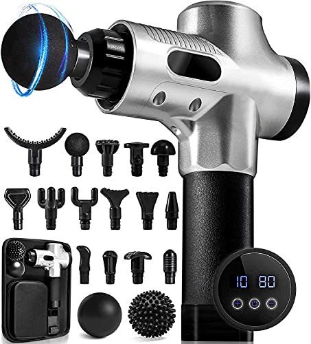 Massage Gun Deep Tissue Percussion Muscle Massager Gun Muscle Massage Gun Deep Tissue Massager Percussion Massage Gun Deep Tissue Massage Gun Chrome