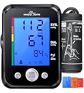 Blood Pressure Monitor for Home Use: No Bluetooth, Data Sync via Smart Scan to Free MyHeartPal Ap...