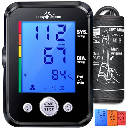 Easy@Home Blood Pressure Monitor: Accurate Cuff Automatic Blood Pressure Monitor