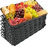 Picture of Plasticpro Plastic Serving Trays - Serving Platters Rectangle 9X13 Disposable Party Dish Includes 8 Black Trays