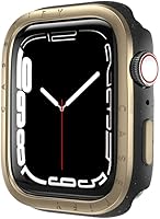Vista 2 de CASETiFY Funda para Apple Watch Impact [Bisel de Aluminio Cepillado] Compatible con Apple Watch Series 4-6, SE - 40mm - Oro