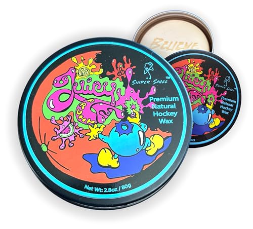 Sniper Sauce Hockey Wax – Premium Natural Beeswax Hockey Stick Wax | Tacky Grip, Water Protection, Scented | Handcrafted in Canada (Juicy Fruit)