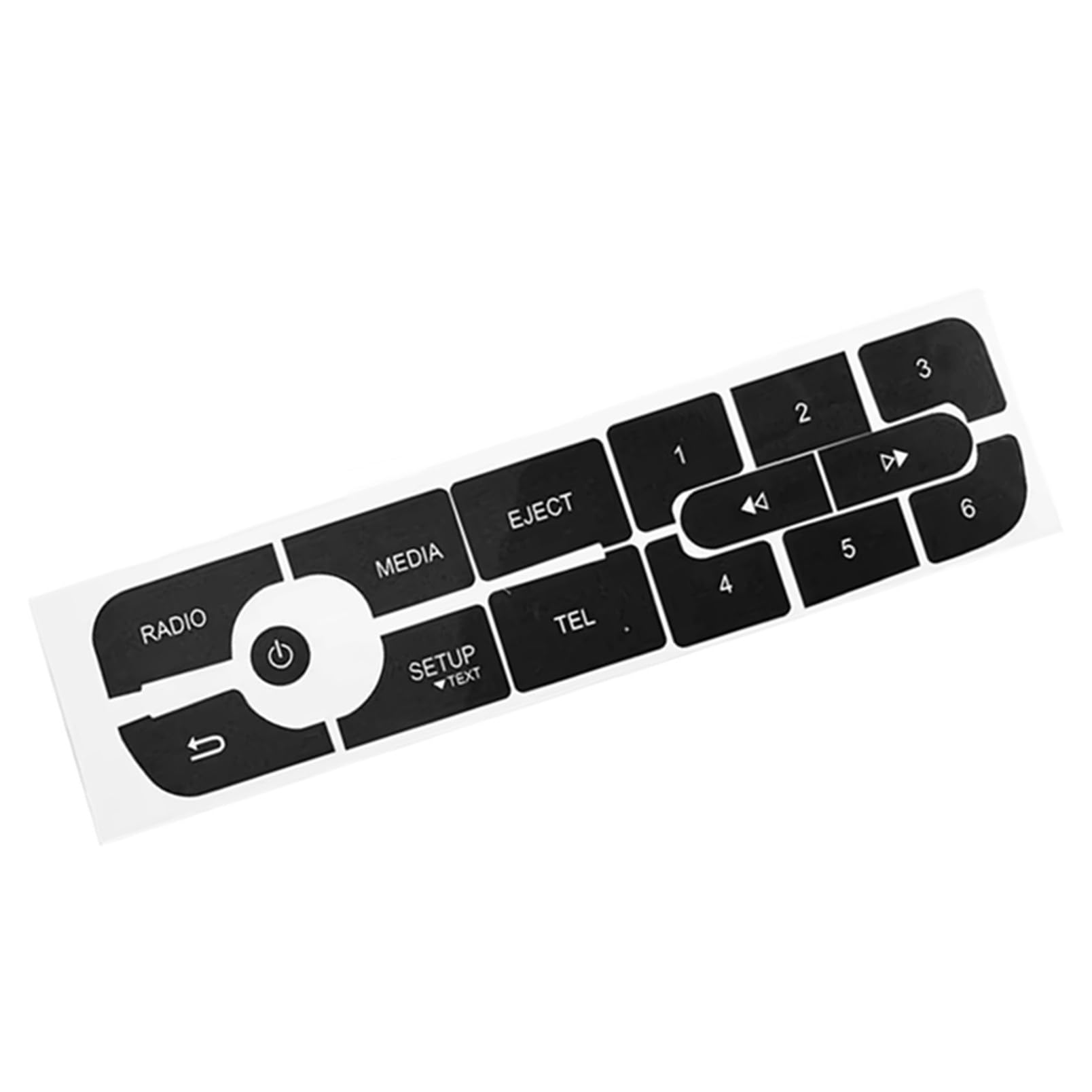 Bwwiezrs One Color Compatible With Megane For Master For Scenic Iii Car Cd Radio Audio Button Repair Decals Stickers Radio Cover Interior Trim Sticker Interior Trims Sticker