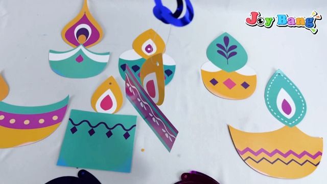 Déco Diwali - Bannière, Tourbillons, Centres De Table En Nid D'Abeille Pour Une Fête Colorée