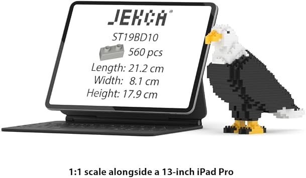 JEKCA Bald Eagle 01S | Bird Plastic Building Blocks | Age 14+