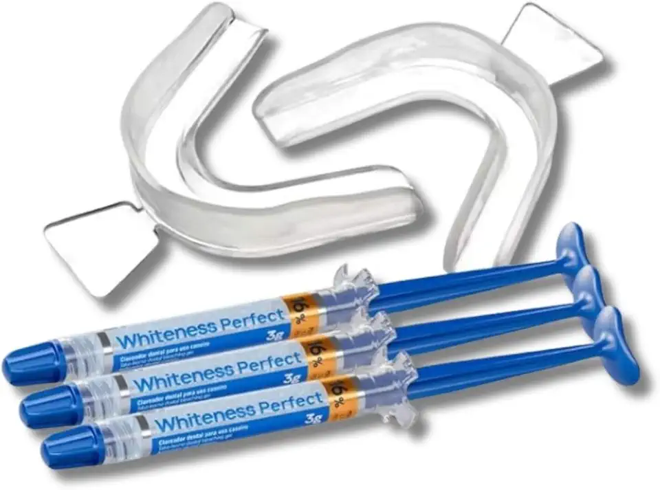 Kit 3 Clareador Dental Moldeira Whiteness Perfect 16% Fgm