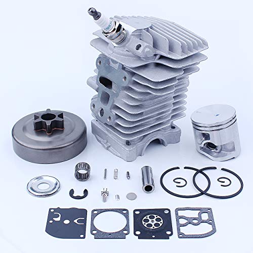 Mtanlo 40MM Kit de Pistón de Cilindro de Gran Calibre, Cubierta de Piñón, Cojinete de Reparación de Carburador para Stihl MS211 MS181 MS171 MS171C MS181C MS211C, Piezas de Reparación de Motosierra Cover